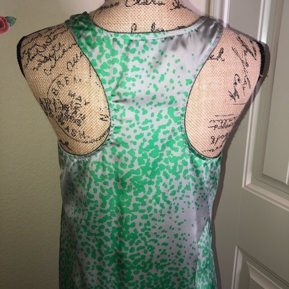 Anthropologie Maeve Gray & Green Razorback Leopard/Cheetah Print Tank Top Size S - Picture 5 of 5